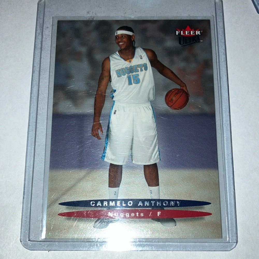 2004 Fleer Ultra Carmelo Anthony Denver Nuggets Basketball ROOKIE Card Mint